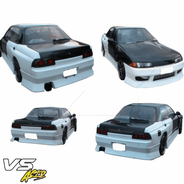 VSaero FRP CFAC Wide Body Fenders (rear) 4pc for Nissan Skyline (R32) GTS 1990-1994 > 4dr Sedan - Image 9
