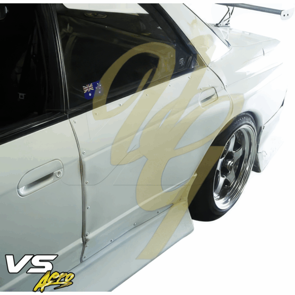VSaero FRP CFAC Wide Body Fenders (rear) 4pc for Nissan Skyline (R32) GTS 1990-1994 > 4dr Sedan - Image 17