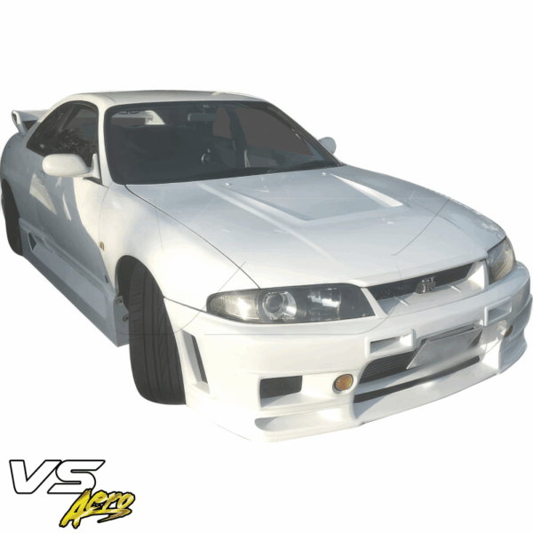 VSaero FRP NISM 400R Front Bumper for Nissan Skyline (R33) GTS 1995-1998 > 2/4dr - Image 2