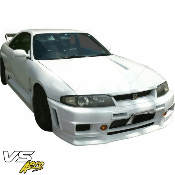 VSaero FRP NISM 400R Front Bumper for Nissan Skyline (R33) GTS 1995-1998 > 2/4dr - Image 4