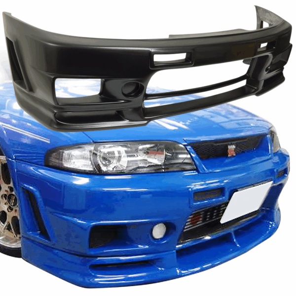VSaero FRP NISM 400R Front Bumper for Nissan Skyline (R33) GTS 1995-1998 > 2/4dr - Image 5
