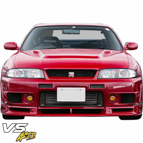 VSaero FRP NISM 400R Front Bumper for Nissan Skyline (R33) GTS 1995-1998 > 2/4dr - Image 7