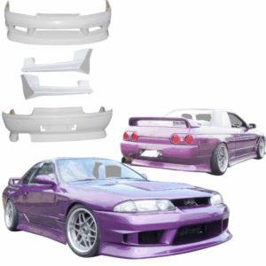 VSaero FRP DUC v2 Body Kit 4pc for Nissan Skyline (R32) GTS 1990-1994 > 2dr Coupe