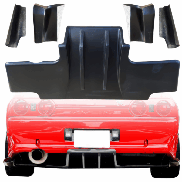 VSaero FRP RAME Diffuser 5pc for Nissan Skyline (R32) GTS 1990-1994 > 2dr Coupe - Image 6