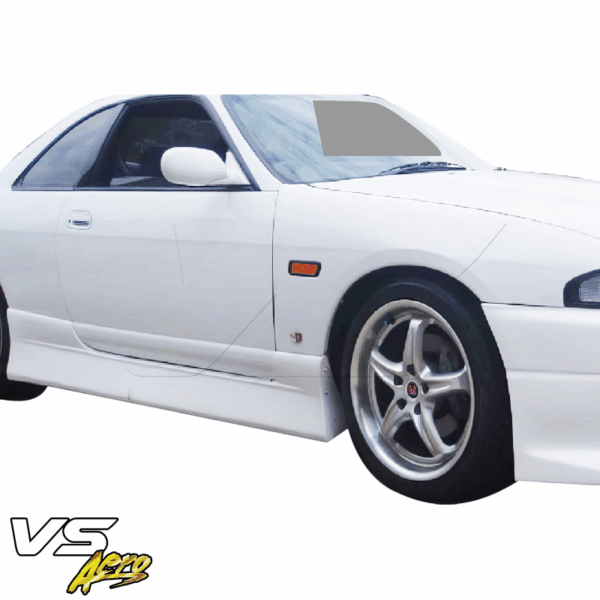 VSaero FRP MSPO Side Skirts for Nissan Skyline (R33) GTS 1995-1998 > 2dr Coupe - Image 2