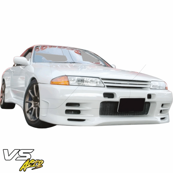 VSaero FRP TRIA Front Bumper for Nissan Skyline (R32) GTS 1990-1994 > 2/4dr - Image 2