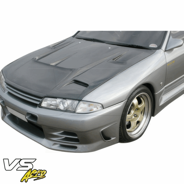 VSaero FRP TRIA Front Bumper for Nissan Skyline (R32) GTS 1990-1994 > 2/4dr - Image 6