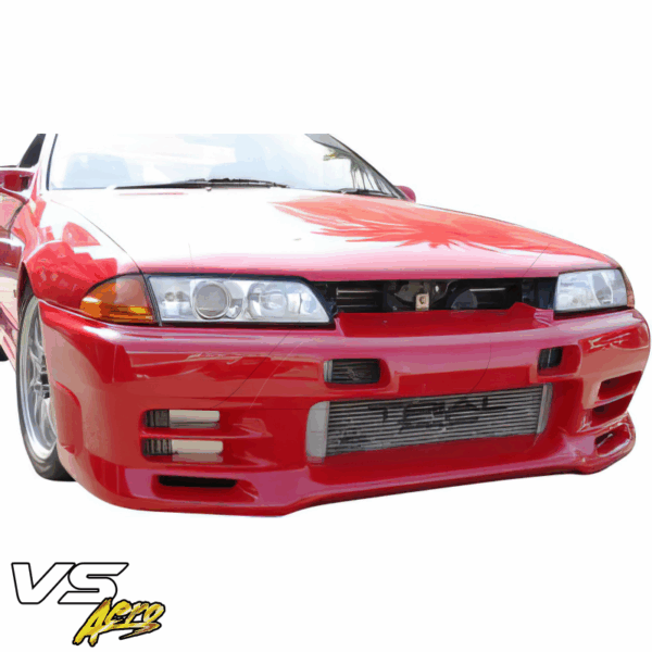 VSaero FRP TRIA Front Bumper for Nissan Skyline (R32) GTS 1990-1994 > 2/4dr - Image 11