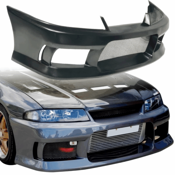 VSaero FRP MSPO v2 Front Bumper for Nissan Skyline (R33) GTS 1995-1998 > 2/4dr - Image 6