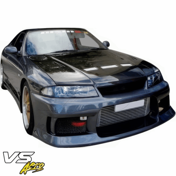 VSaero FRP MSPO v2 Front Bumper for Nissan Skyline (R33) GTS 1995-1998 > 2/4dr - Image 9