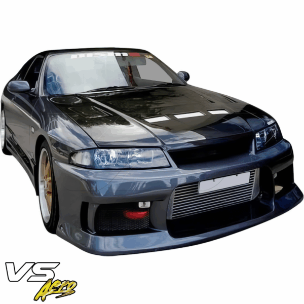 VSaero FRP MSPO v2 Front Bumper for Nissan Skyline (R33) GTS 1995-1998 > 2/4dr - Image 12