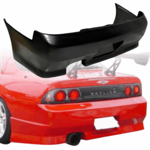 VSaero FRP FKON Rear Bumper for Nissan Skyline (R33) GTS 1995-1998 > 4dr Sedan