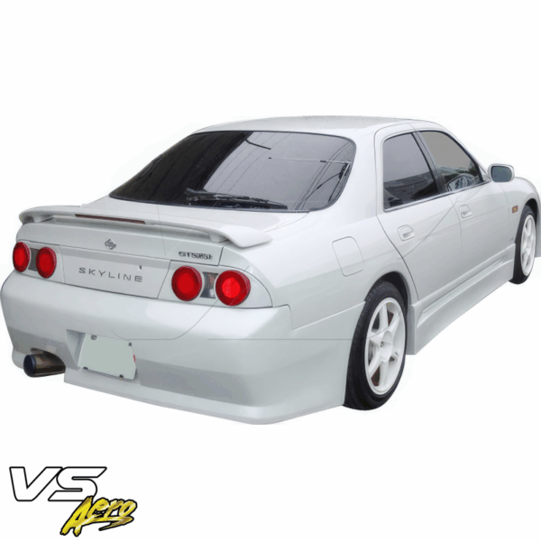 VSaero FRP FKON Rear Bumper for Nissan Skyline (R33) GTS 1995-1998 > 4dr Sedan - Image 3