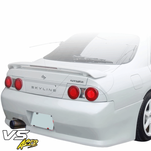 VSaero FRP FKON Rear Bumper for Nissan Skyline (R33) GTS 1995-1998 > 4dr Sedan - Image 4