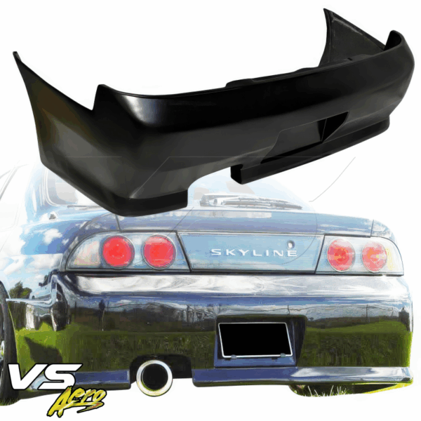VSaero FRP FKON Rear Bumper for Nissan Skyline (R33) GTS 1995-1998 > 4dr Sedan - Image 16