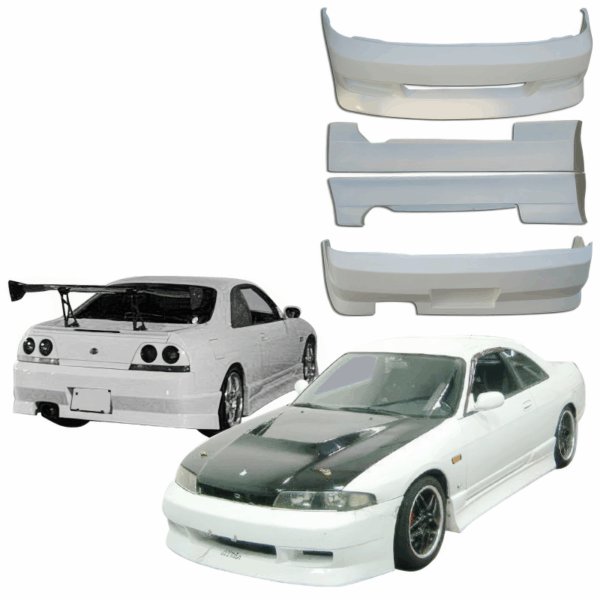 VSaero FRP FKON Body Kit 4pc for Nissan Skyline (R33) GTS 1995-1998 > 2dr Coupe - Image 2
