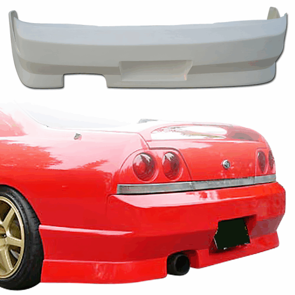 VSaero FRP FKON Rear Bumper for Nissan Skyline (R33) GTS 1995-1998 > 2dr Coupe
