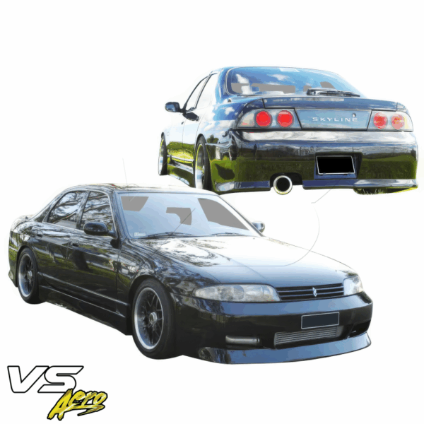 VSaero FRP FKON Body Kit 4pc for Nissan Skyline (R33) GTS 1995-1998 > 4dr Sedan - Image 4