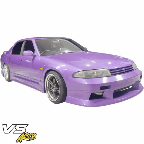 VSaero FRP MSPO Side Skirts for Nissan Skyline (R33) GTS 1995-1998 > 4dr Sedan - Image 6