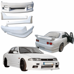 VSaero FRP MSPO Body Kit 4pc for Nissan Skyline (R33) GTS 1995-1998 > 4dr Sedan